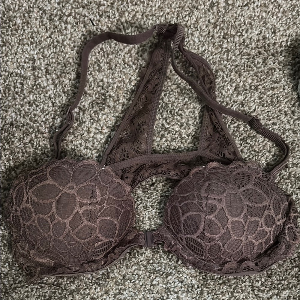 Victoria's Secret Brown Floral Convertible Bra